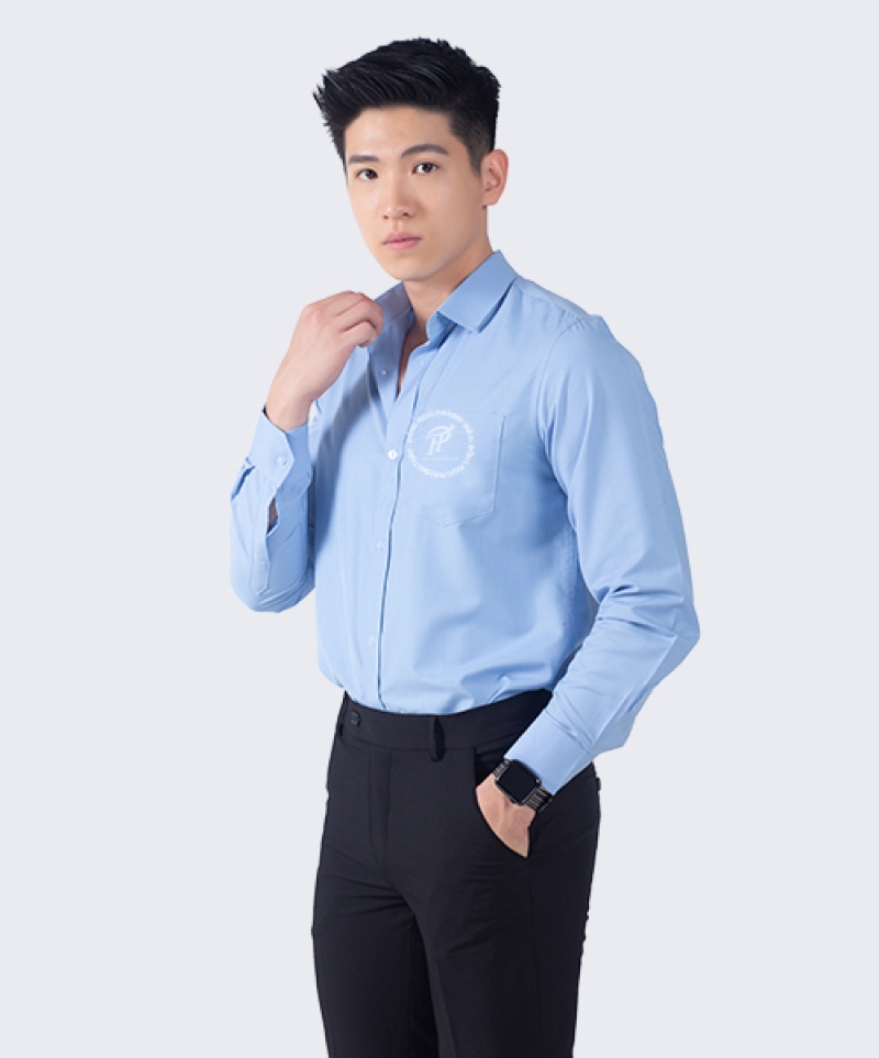 Áo sơ mi nam oxford cổ điển phù hợp cho giới văn phòng