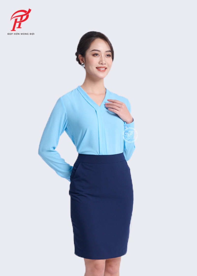 Mẫu áo sơ mi pastel trang nhã, nhẹ nhàng phù hợp cho môi trường công sở