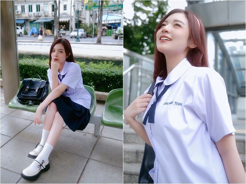 Đồng phục học sinh nữ nhẹ nhàng, thanh lịch