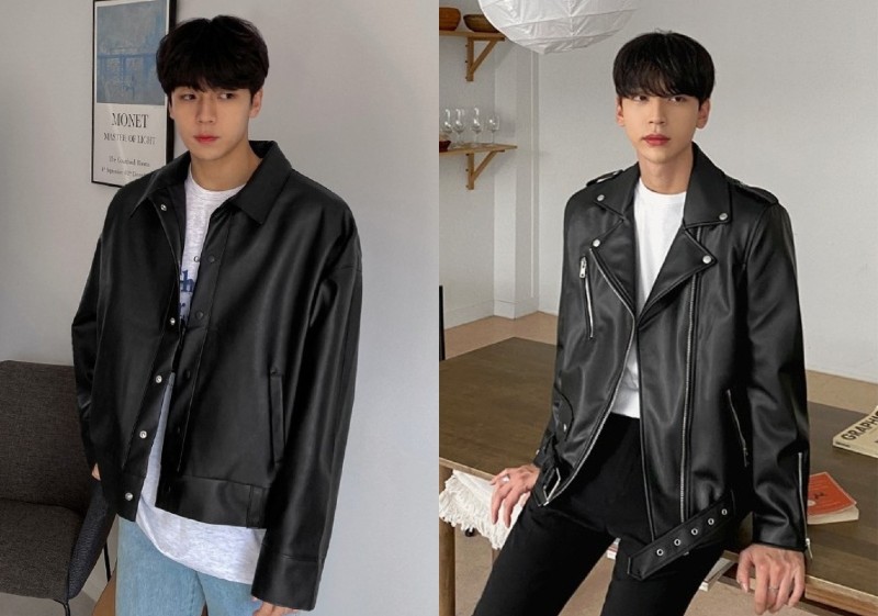 Mix match đồ cực chất với áo khoác da nam