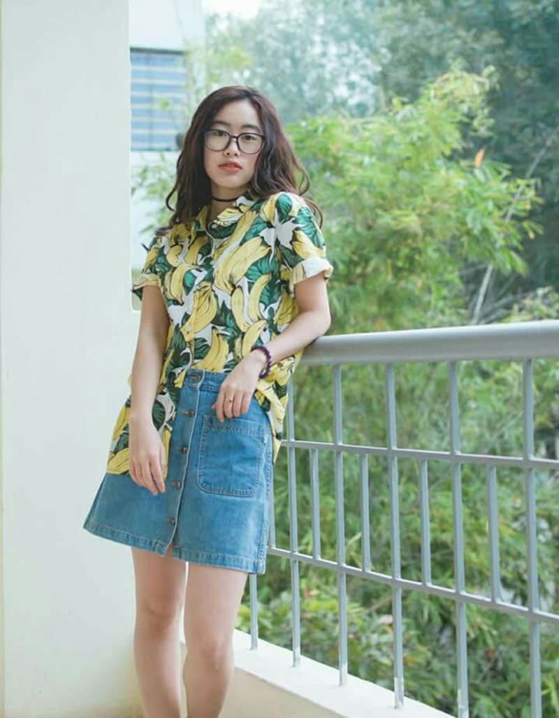 Phối áo sơ mi Hawaii với chân váy, váy maxi – Dịu dàng, nữ tính