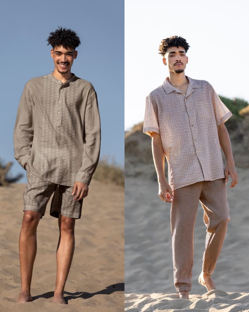 Set đồ linen đi biển mát mẻ