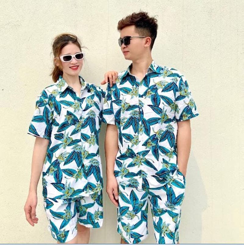 Thiết kế unisex của áo sơ mi Hawaii phù hợp với cả nam và nữ