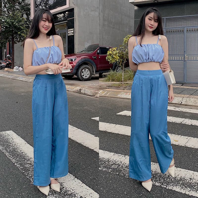 Áo hai dây và croptop là “vũ khí” giúp nàng khoe khéo vai thon, eo nhỏ