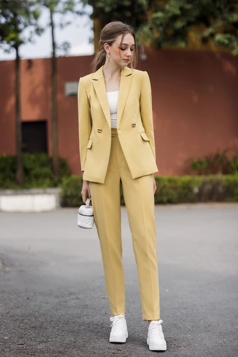 Bộ vest công sở quần baggy