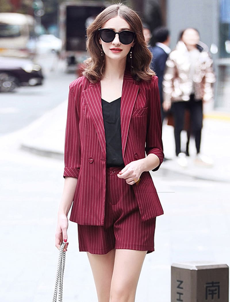 Bộ vest ngắn tay phối quần short dài