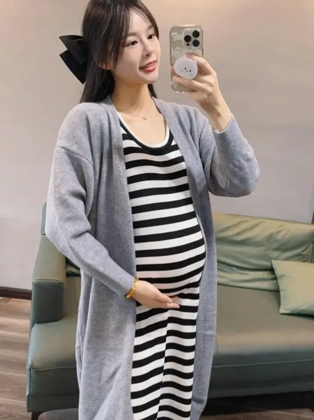 Áo cardigan dáng dài
