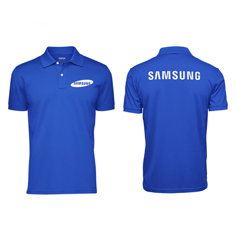 Áo đồng phục polo Samsung màu xanh
