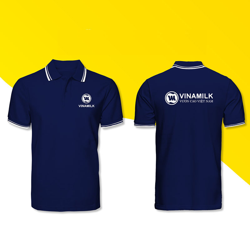 Mẫu áo đồng phục polo khác của thương hiệu Vinamilk