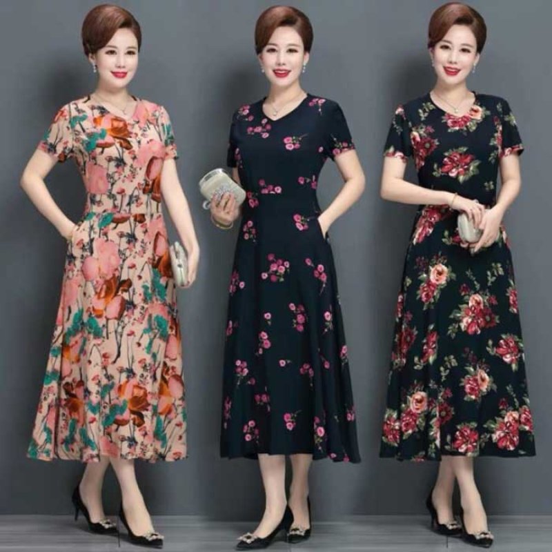 D1860 : Đầm công sở Hàn Quốc áo cổ chữ V xẻ tay - yishop.com.vn