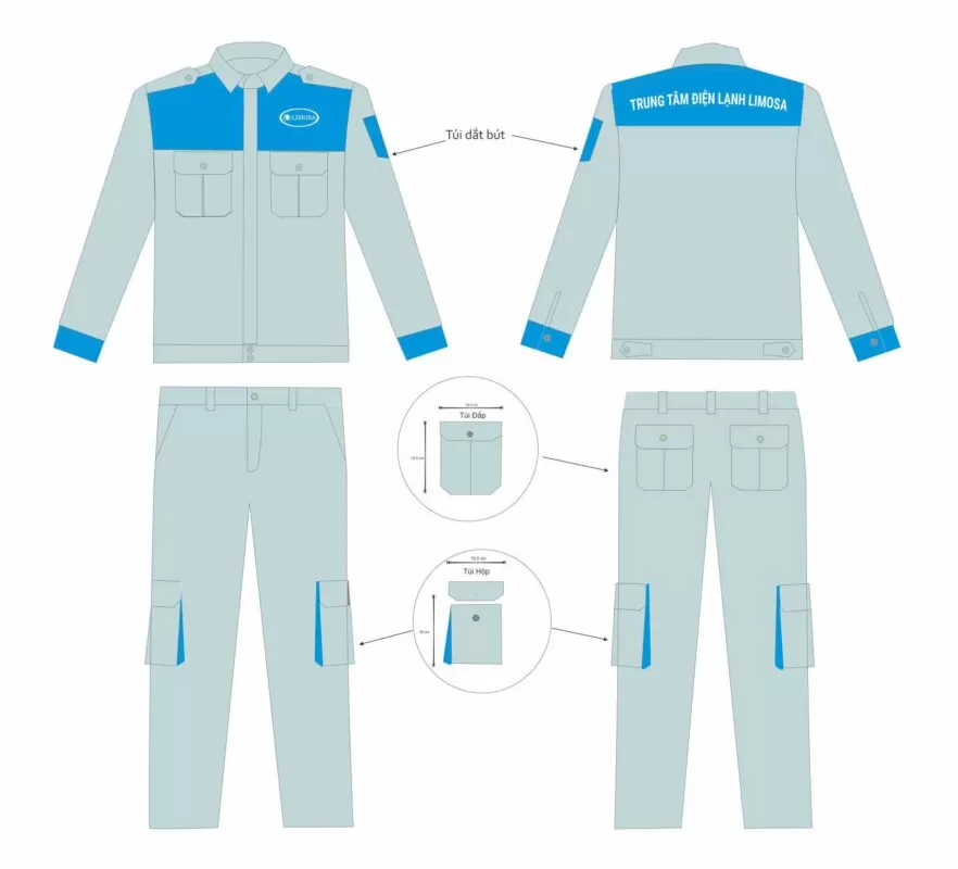 Thiết kế mẫu đồng phục kỹ sư