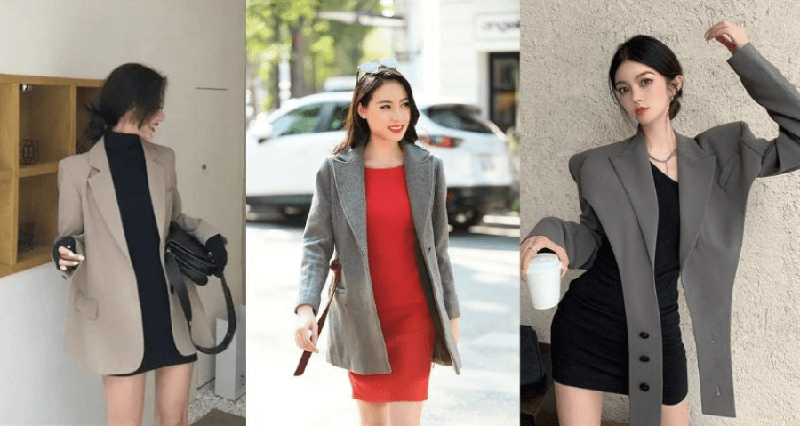 Đầm body tôn dáng cùng blazer