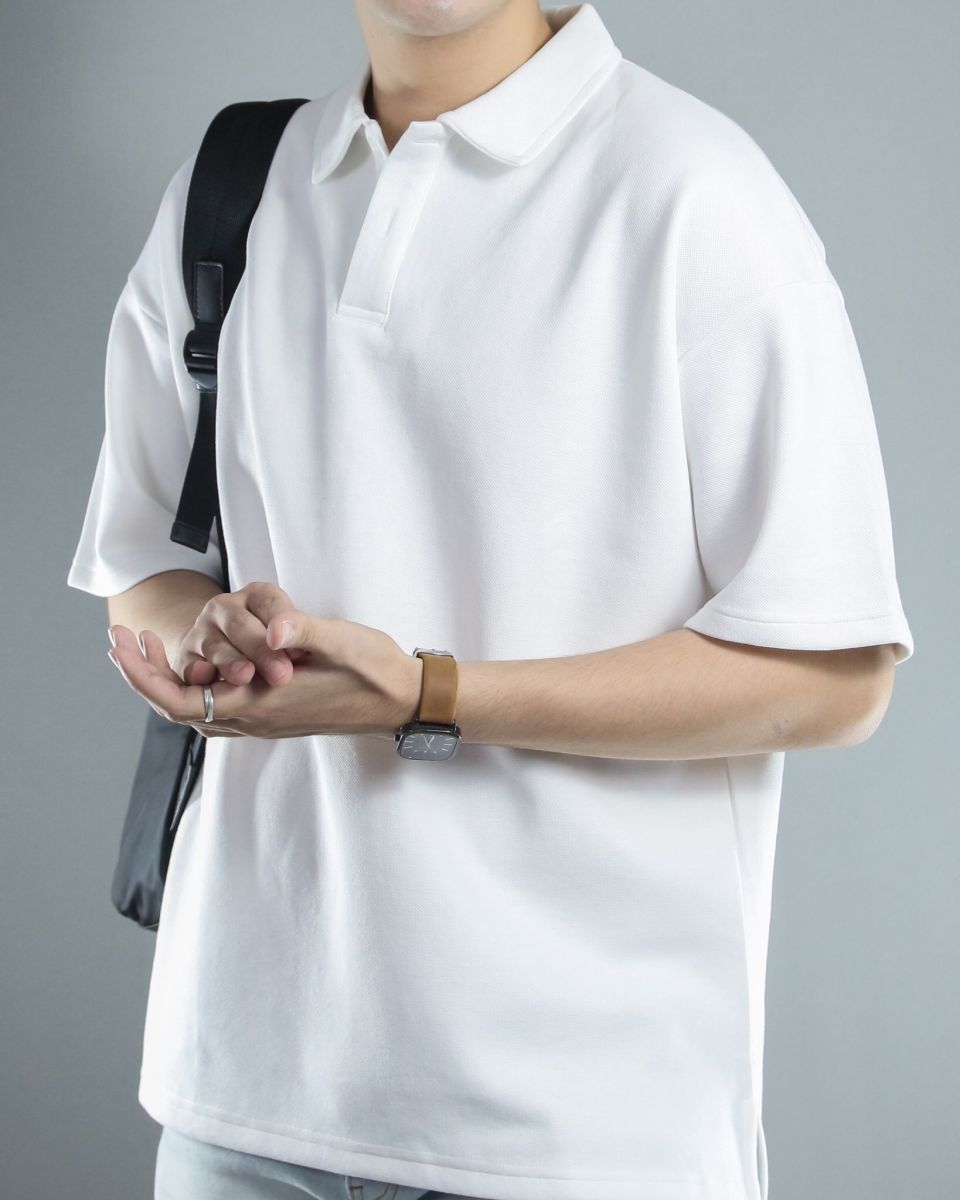 Áo polo oversize