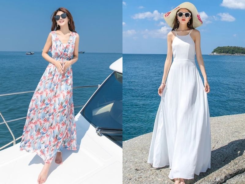 Đầm hai dây luôn là lựa chọn “chân ái” cho những cô nàng yêu thích sự quyến rũ
