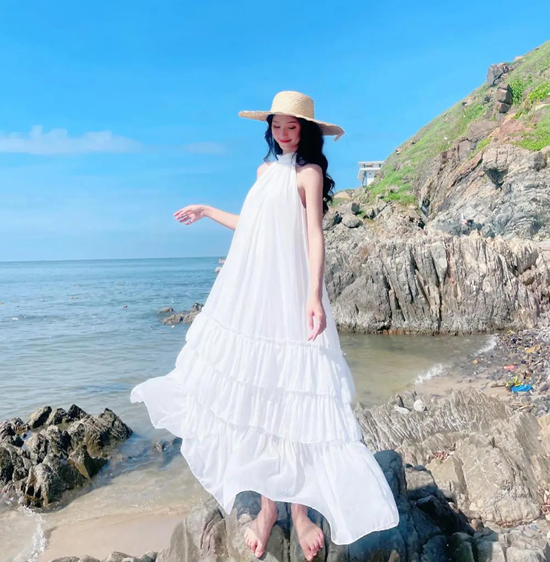 Váy maxi nhẹ nhàng, bay bổng