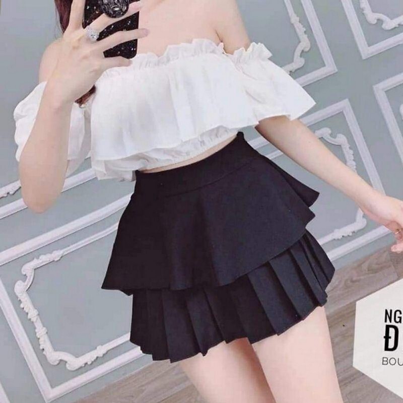 Những lưu ý khi lựa chọn áo mix với váy 2 tầng