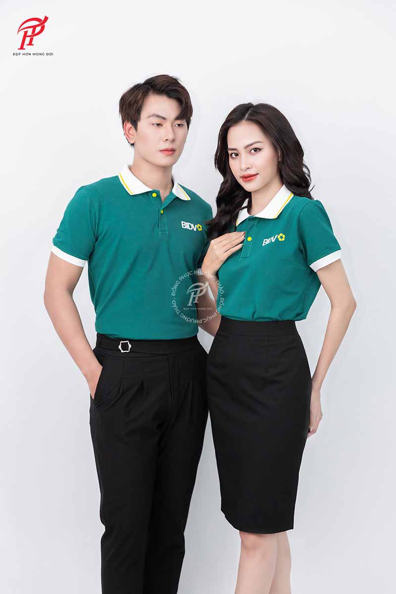 Mẫu áo polo có cổ này thích hợp với môi trường công sở