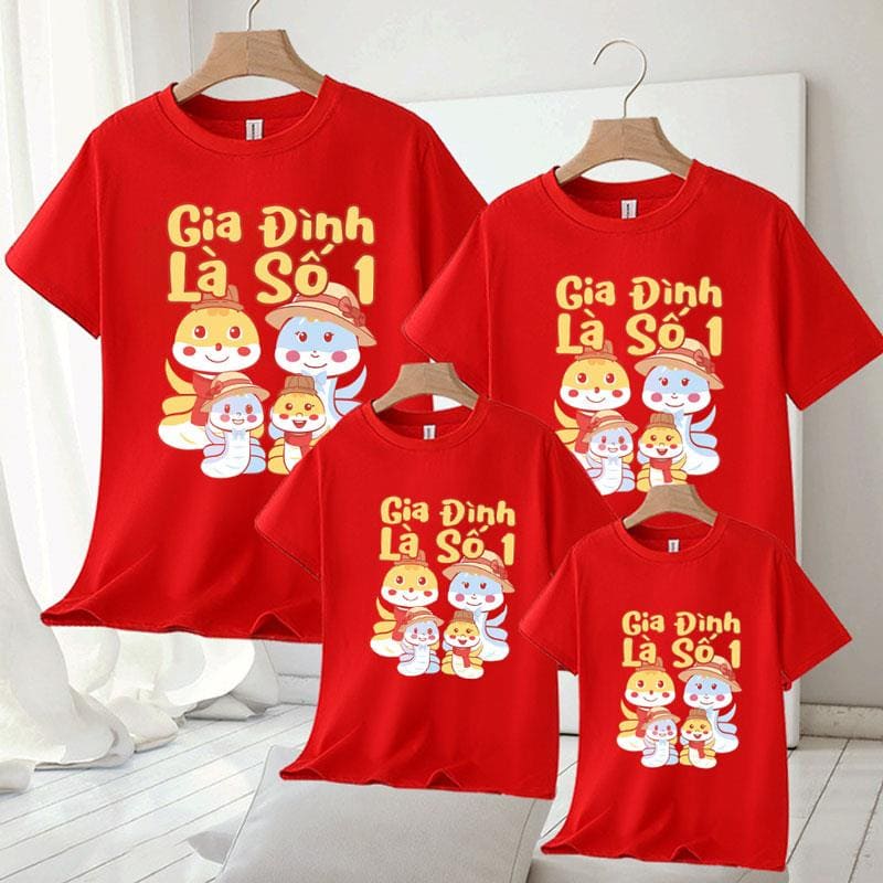 Mẫu áo thun đồng phục “Gia đình là số 1”