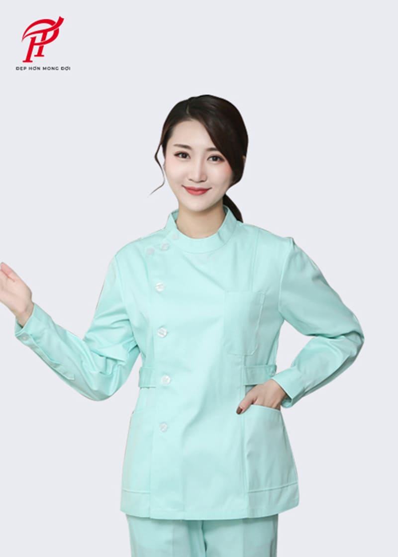 Đồng phục màu xanh mint sáng