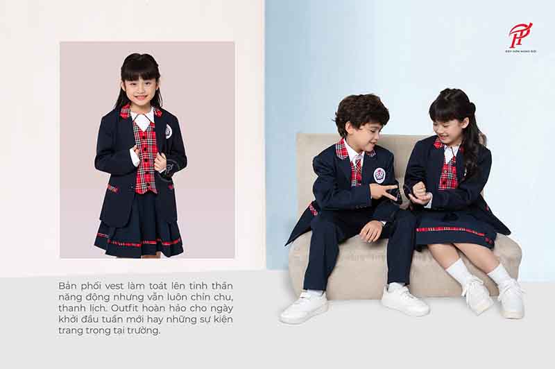 Đồng phục vest cho học sinh tiểu học