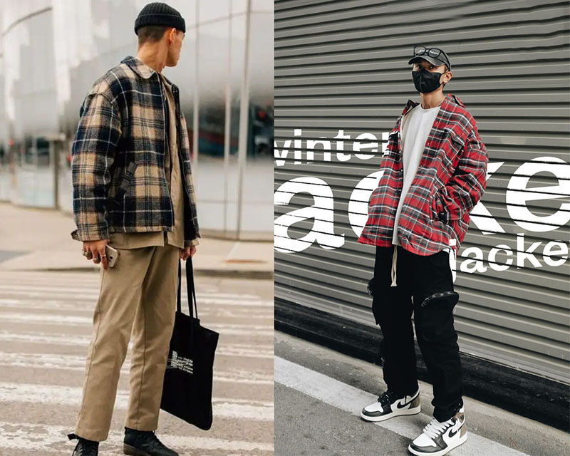 Áo sơ mi và áo thun là sự kết hợp đầy cá tính