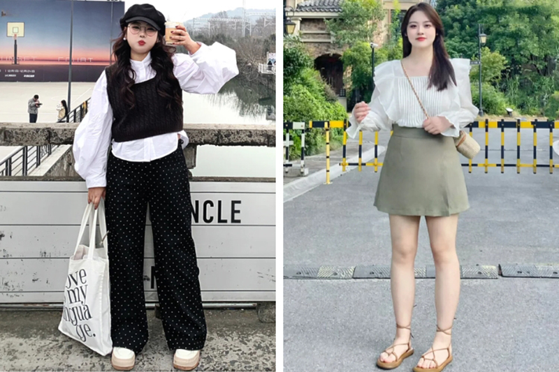 Áo sơ mi tay loe, ống rộng giúp che khuyết điểm ở tay