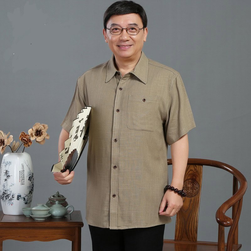 Mẫu áo sơ mi nam trung niên công sở lịch lãm, nhã nhặn