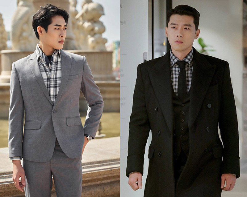 Mix sơ mi nam kẻ sọc cùng vest hoặc blazer