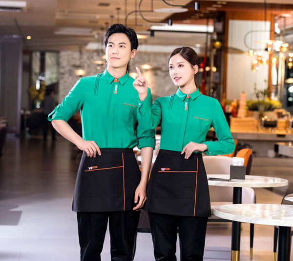 Đồng phục nhà hàng xanh