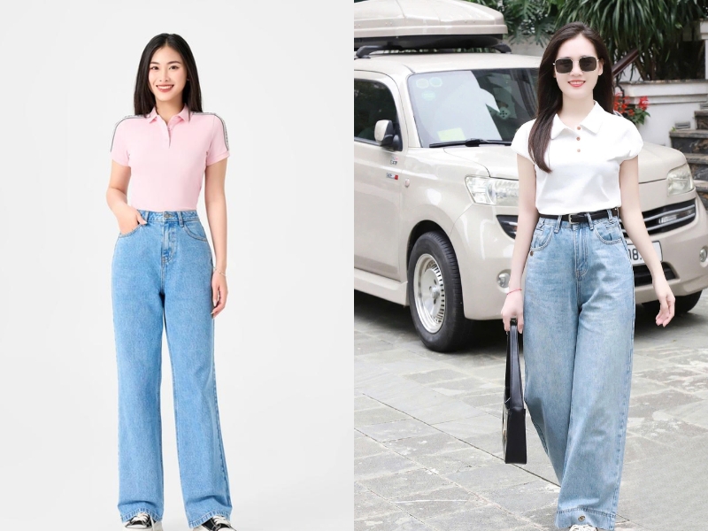 Bạn có thể sử dụng thêm phụ kiện như thắt lưng hoặc kính mắt để tạo điểm nhấn