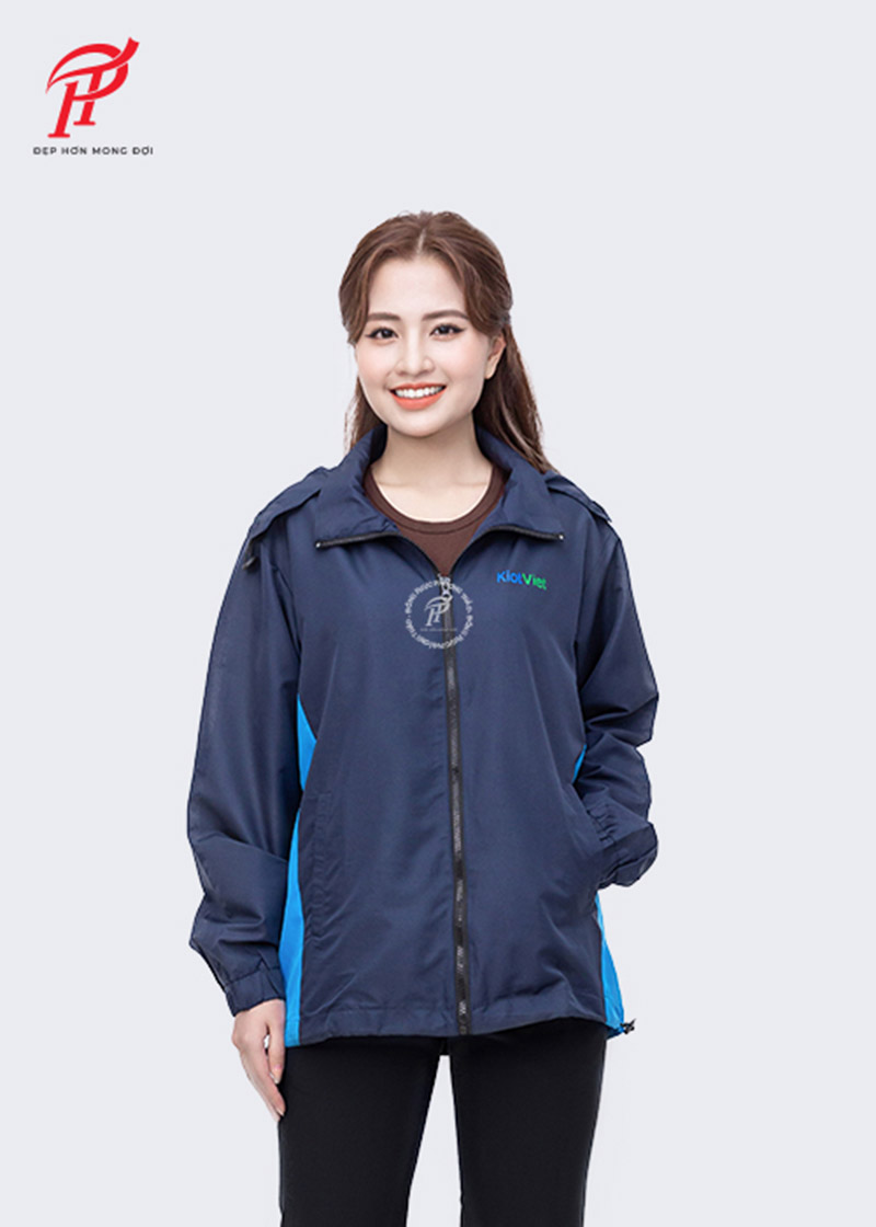 Mẫu áo khoác gió đồng phục cho Kiot Việt