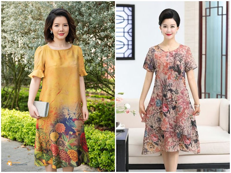 Ưu tiên chọn đầm suông, xòe tự nhiên ở bụng