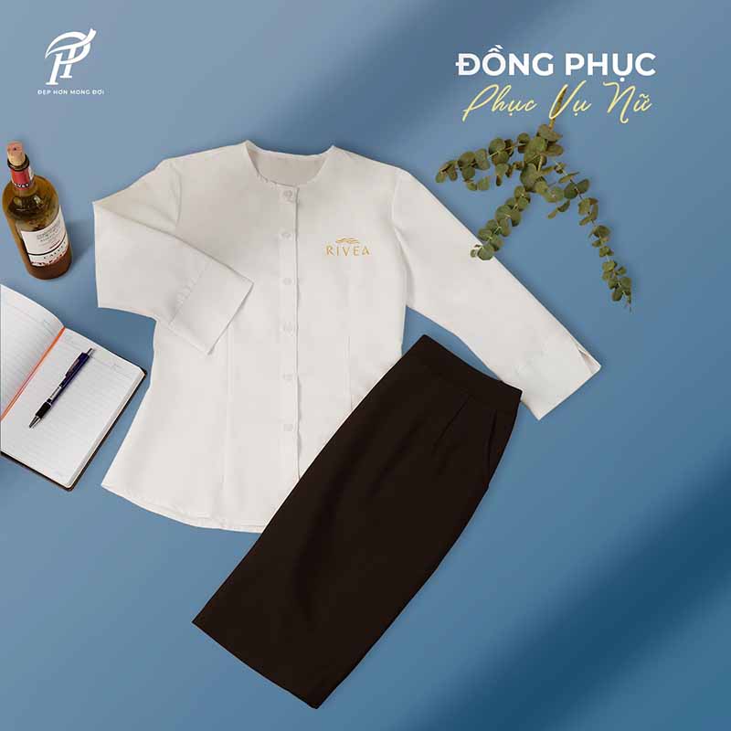 Đồng phục phục vụ nữ nhà hàng Rivea
