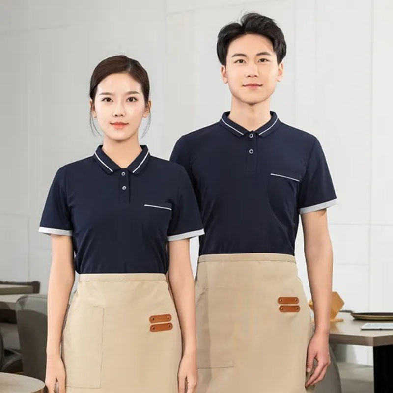 Mẫu áo polo đơn giản cho cửa hàng trà sữa