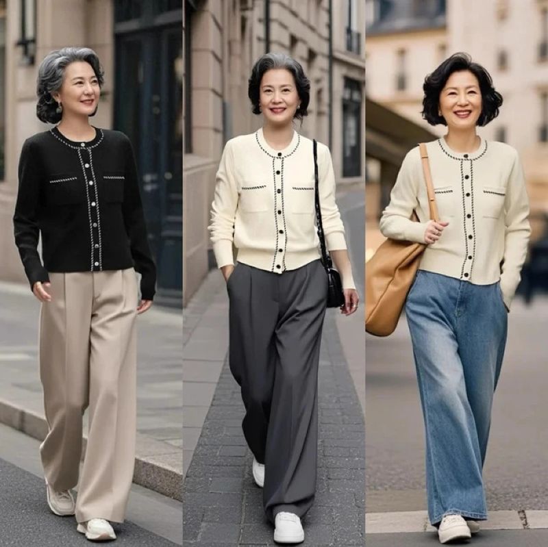 Quần jean kết hợp với áo len trẻ trung, năng động 