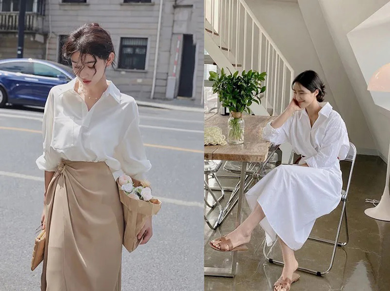Áo sơ mi thanh lịch cho nàng công sở