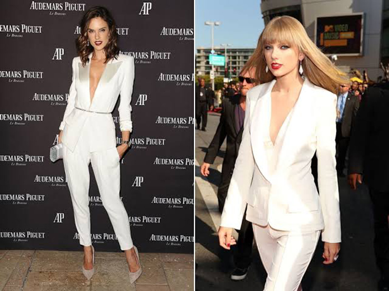 Quần jean trắng dáng ôm / Skinny mặc cùng áo vest, blazer