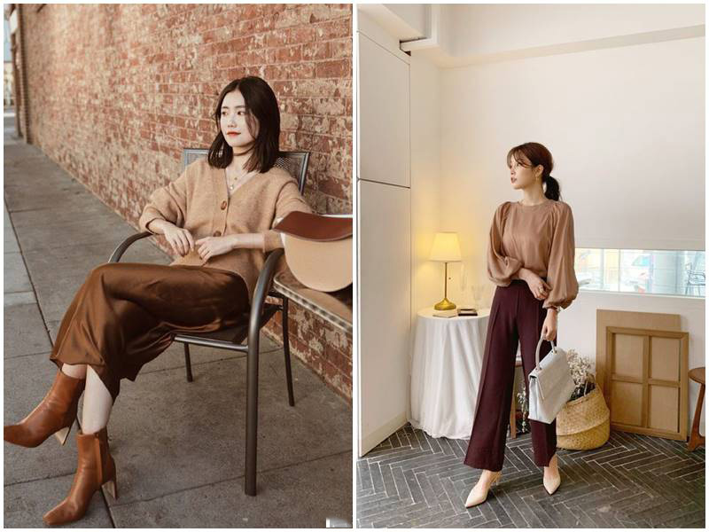 Kết hợp Be + Nâu