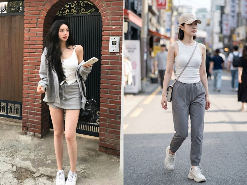 Kết hợp màu Xám + Trắng