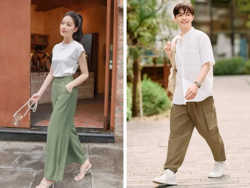 Bí kíp chọn giày và phụ kiện đi kèm quần xanh rêu