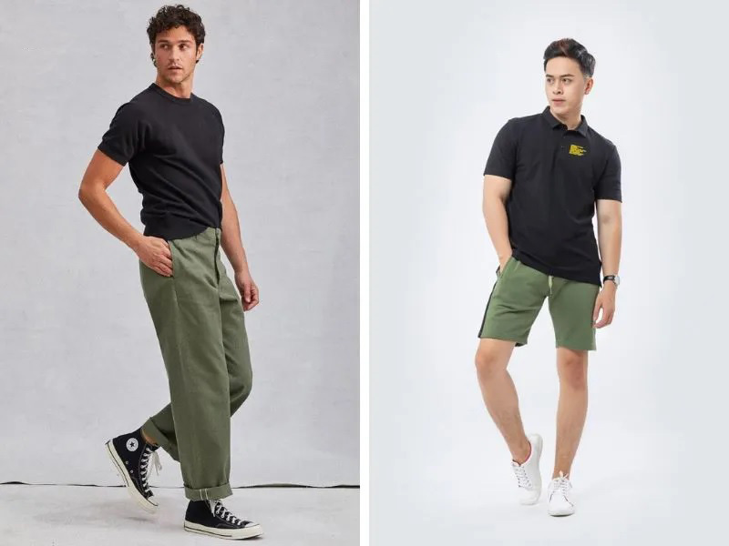 Phong cách Minimalist với áo thun Trắng/Đen