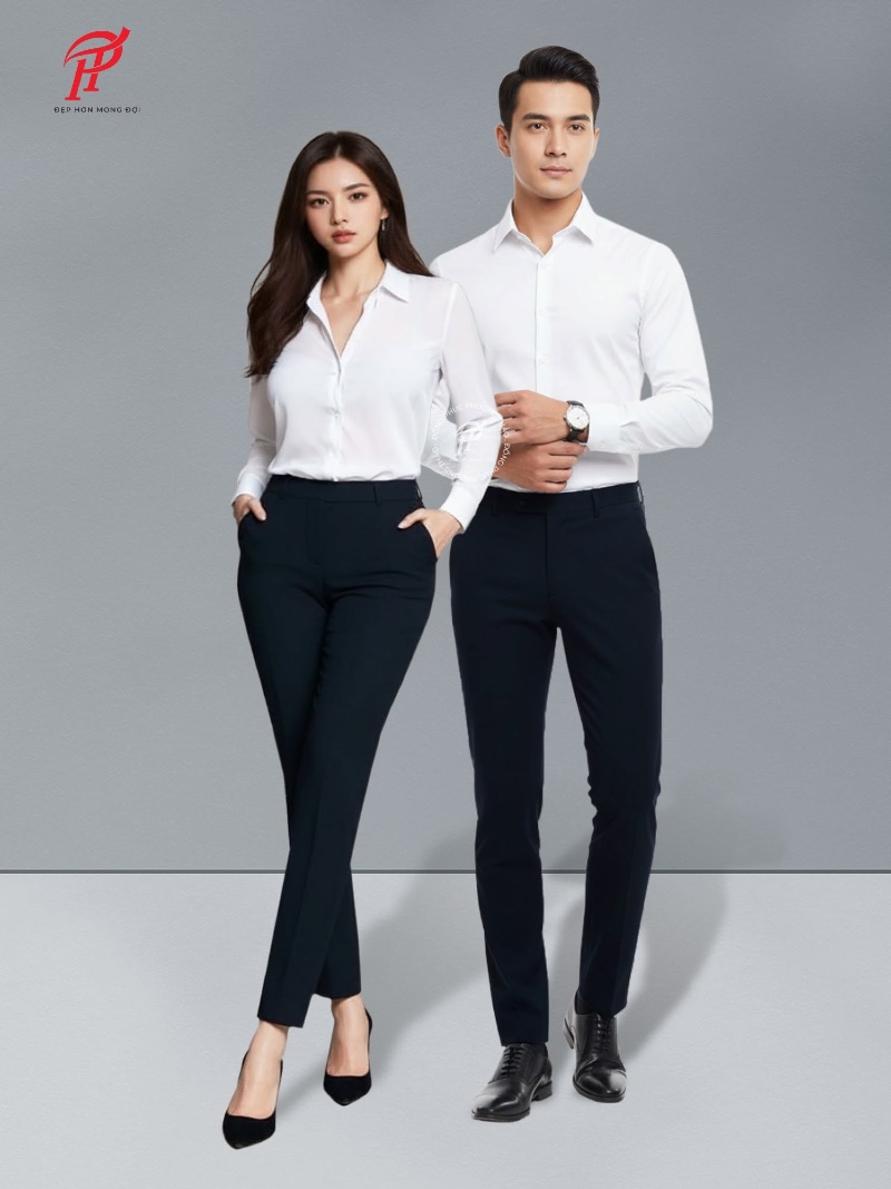 Outfit trắng đen đơn giản