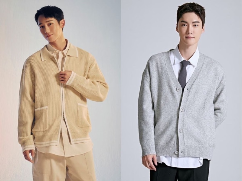 Phối đồ với áo cardigan nam